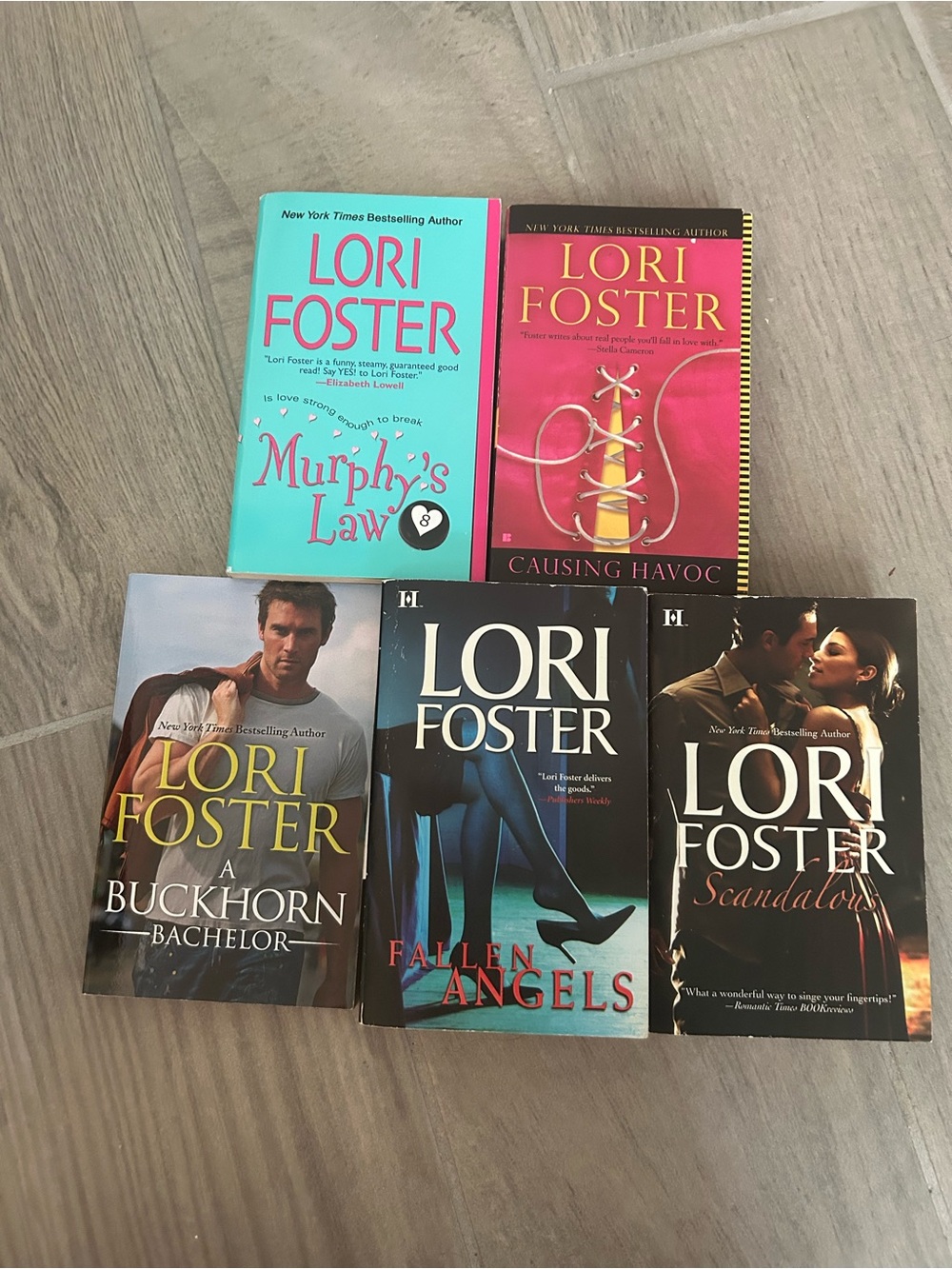 Lori Foster Paperback Book Lot - Multicolor Covers